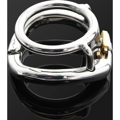 CHASTITY TRAINING RING HINGED RING stainless steel ball stretch ring penis exercise scrotum ball stretcher sex toy