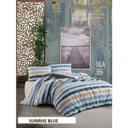 WEEKEND HOME, Süper King Size Duvet Cover Set / SUNRISE BLUE