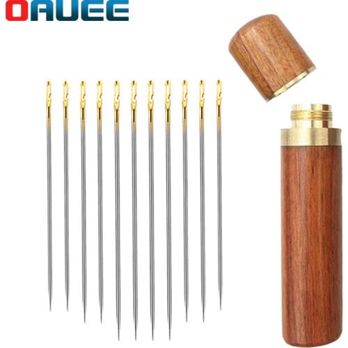 Blind Needle Elderly Needle-side Hole Hand Household Sewing Stainless Steel Sewing Needless Threading Apparel Sewing