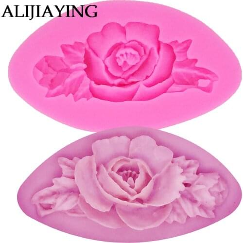 M0050 Flower Silicone Mold Chocolate Fondant Cake Leaves Sugarcraft Baking Decorating Tools