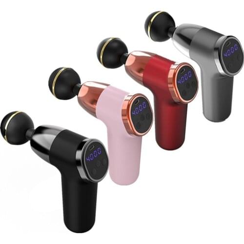Massage Gun Deep Muscle Relax Fascia Gun Shoulders Body Pain Relief Portable Vibrating Therapy Device Male Female Relaxation