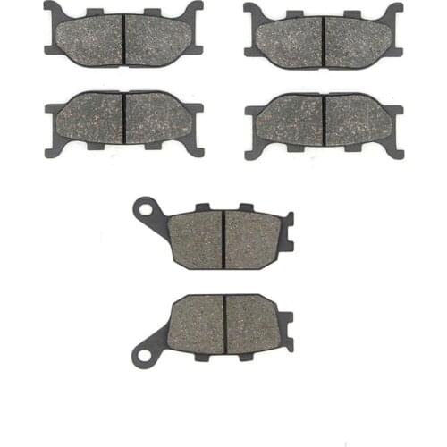 MEXITAL Motorcycle Brake Pads Front Rear for FZ6-NS Non ABS Naked (2 piston caliper) (05-06) XJ6-N/F/S/SP Diversion 600 (13-15)