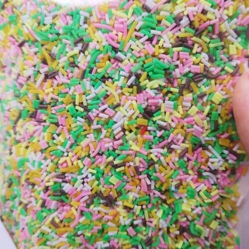 100g/bag Felicoalice Slime Clay Sprinkles Filler Candy Fake Cake Dessert Mud Decoration Toys Accessories DIY Supplies