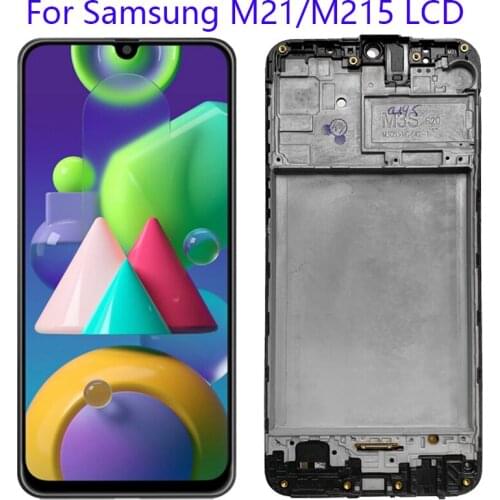 Suitable for Samsung Galaxy M21 M215 SM-M215F LCD display Touch panel digital display Suitable for Samsung M21 LC 6.44Inch