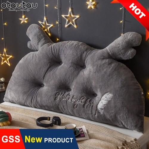 Children Baby Kids Cute Cartoon Luxury Bed Pillow Boys Girls Rabbit Velvet Back Backrest Cushion Home Room Decor Seat Pouf Futon