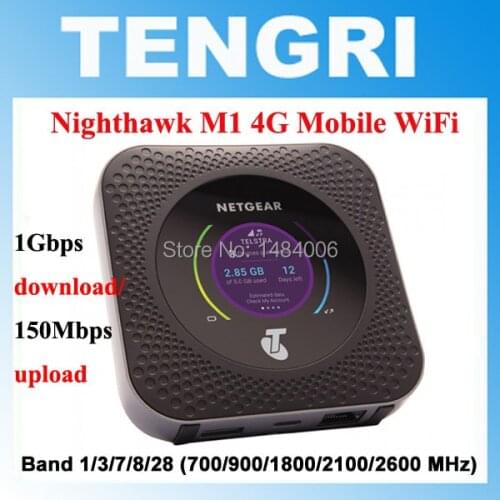 Unlocked Netgear Nighthawk M1 with 2 Antennas 4GX Gigabit LTE Mobile Router Dual Band 2.4GHZ/5GHZ Wireless Wifi Router PK B315
