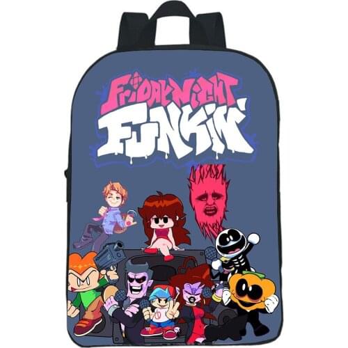 Game Friday Night Funkin Backpacks Fashion Kids Backpack Mini School Bag Music Rhythm Game Zipper Pack Kindergarten Bookbag