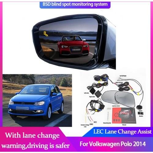 Blind Spot Detection System For Volkswagen Polo 2014 Millimeter Wave Radar Blind Monitoring Sensor Assistant Driving Security