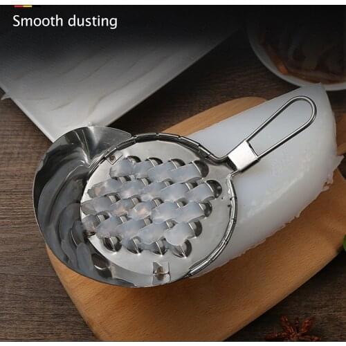 Jelly Bean Cold Noodle Scraper Household Kitchen Gadget Cold Noodle Scraper Stainless Steel Roton Macroporous Knife