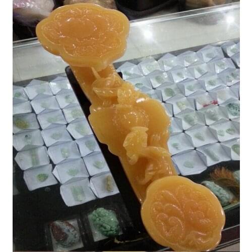 Rescue Afghan White Jade Charging Long Xuan Long Depot Ornaments