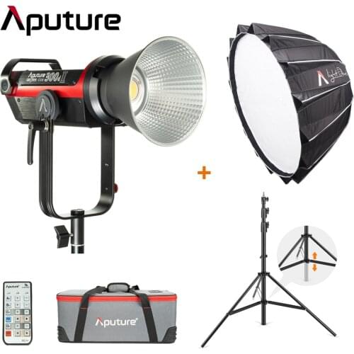 Aputure LS C300d 2 300d II LED Video Light COB Light 5500K Daylight Bowens Outdoor Studio Light Photography Lighting for Youtube