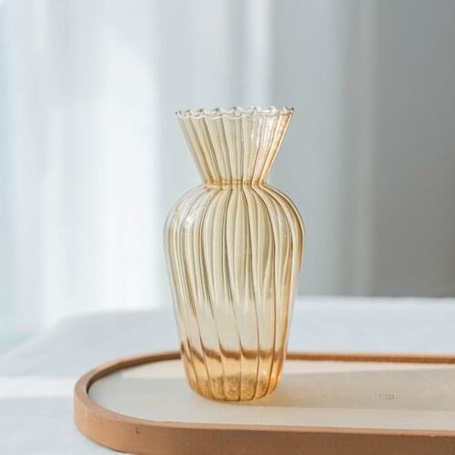 Flower Vase For Table Decoration Living Room Decorative Vase Planter Tabletop Terrarium Glass Containers Handmade Flower Vase