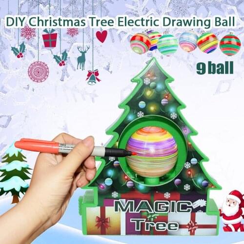 Magic Tree DIY Christmas Machine Christmas Tree Decoration Kit Electric Painting Xmas Decorations Gift Magic Tree Xmas Machine