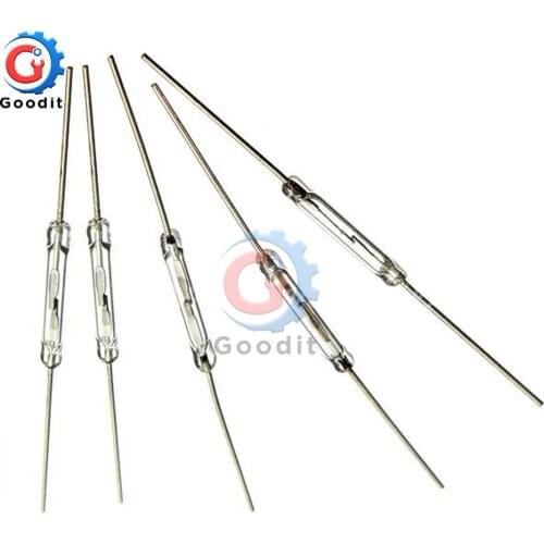 5pcs N/O Reed switch Magnetic Switch 2 * 14mm Normally Open Magnetic Induction switch