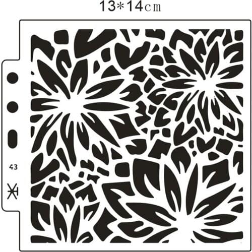 13*14CM Maple leaf plastic mold shield DIY cake scrapbook stencils hollow Embellishments printing lace ruler Cover templat