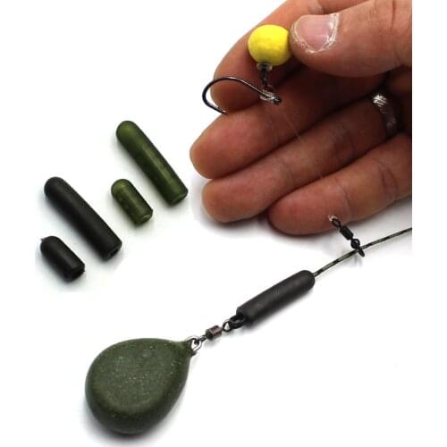 20PCS Buffer Beads for Carp Rig Helicopter Chod Rig Leadcore Safety Heli Rig Rubber Shock Carp Fishing Terminal Tackle
