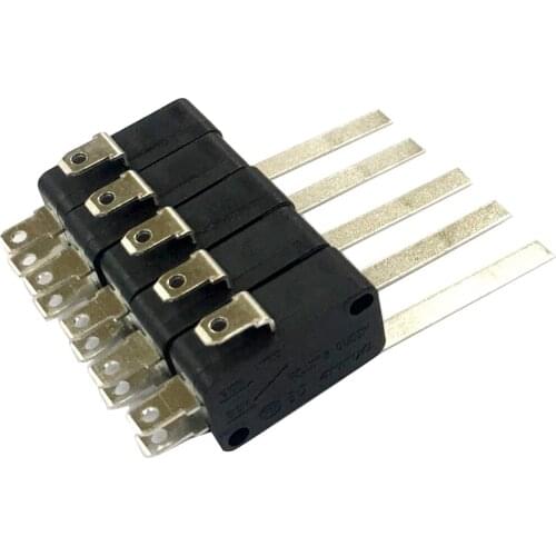 5 Pieces 15A 250V AC V-15 Button SPDT 1NO 1NC Micro Switch with Lever