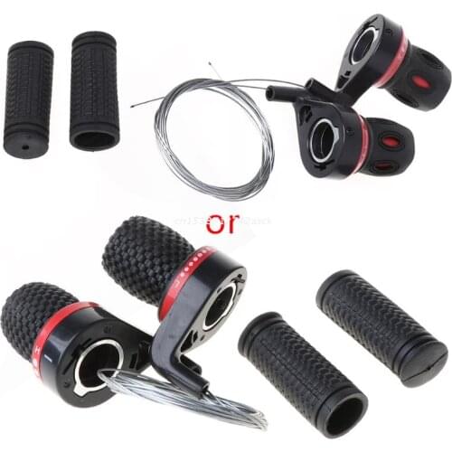 1 Pair Derailleur Grips Bicycle Lever Transmission Twist Grip Speed Change MTB Bike Compatible Cycling Gear Shifter Travel Drop