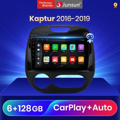 Junsun V3Pro Qualcomm Voice Control Android 10 Car Radio Multimedia Player For Renault Kaptur Captur 2016 - 2019 CarPlay Auto