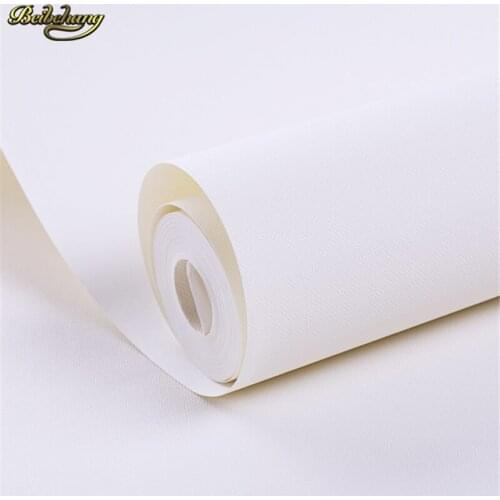 Beibehang Pure white embossed texture wallpaper modern simple living room bedroom background wall shop decoration papel de pared
