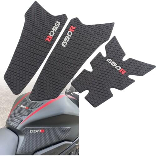 Black Motorcycle Protector Anti Slip Tank Pad Sticker Gas Knee Grip Traction Side Pad Decal For Honda CB650R CBR650R 2018-2021