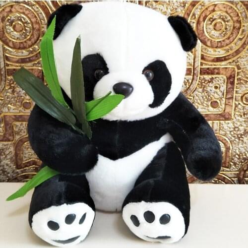 Panda animal Children Plush Toy panda with bamboo Baby Kids Stuffed Toy Birthday gift
