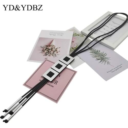 Long Necklaces Square Necklace Tassel Pendant Rubber Jewelry for Mature Women boho Choker Punk Goth Style Clothes Accessory Art