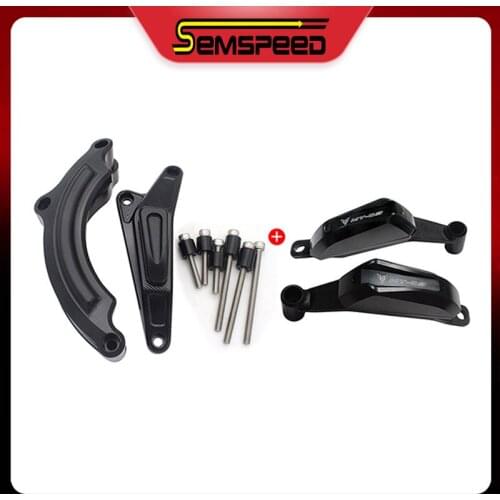 For YAMAHA MT-09 Tracer 900 GT 2014-2020 SEMSPEED Motorcycle Engine Case Cover Guard Falling Protection Crash Frame Slider Kits
