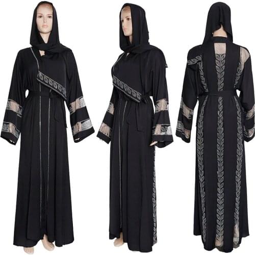 Eid Mubarak Abaya Dubai Turkey Muslim Hijab Dress Kaftan Islam Clothing Abayas Dresses For Women Robe Musulman Femme Vestidos