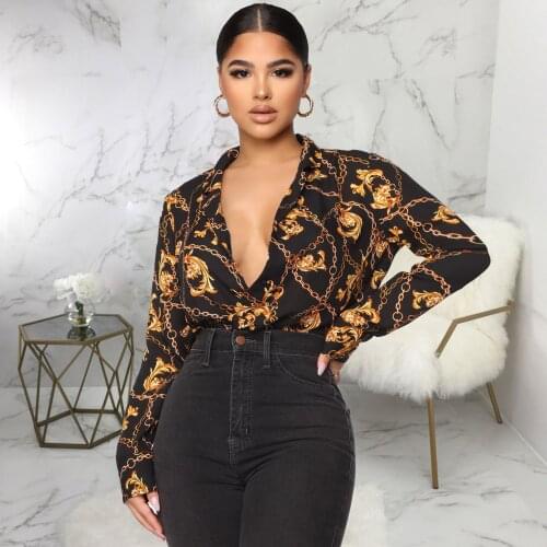 Женские рубашки с принтом FELYNG China At AliExpress