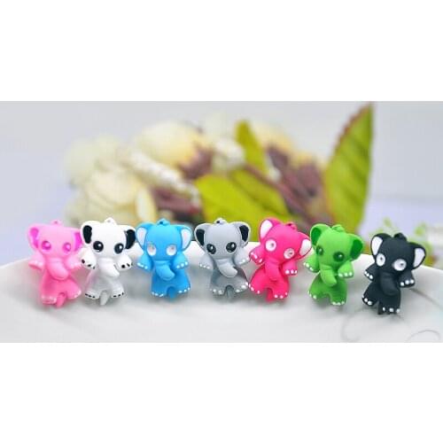 Imixlot Promotion Acrylic Alloy Trendy Girls Earings New Fashion Animal Jewelry Cute Elephant Stud Earrings For