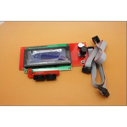 3d printer kit ramps 1.4 2004 LCD RepRap discount smart controller module with 1pcs L type adapter plate with 2pcs FC winding