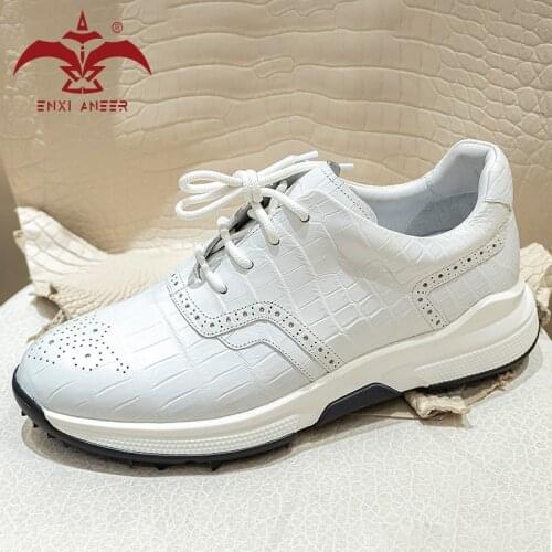 Pure Life Casual Shoes 100% Cro Leather Shoes Men Lady Sneakers Handmade Original Designer Shoes Patina White Color