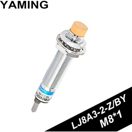 LJ8A3-2-Z/BY Inductance Type Metal Sensor DC Three Line PNP Normally Open 24V Inductive Proximity Switch M8
