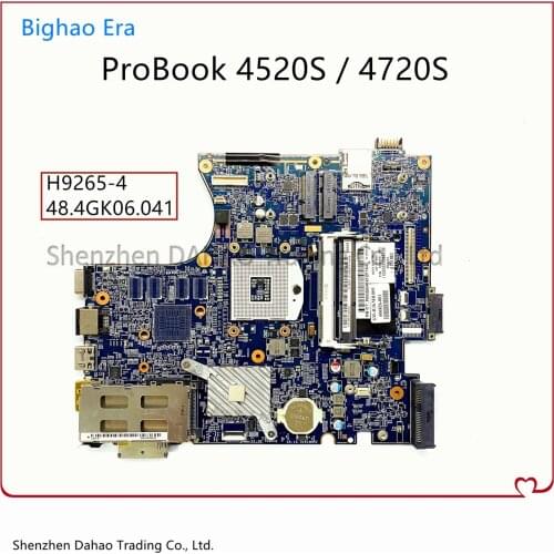 For HP ProBook 4520S 4720S Laptop Motherboard 48.4GK06.011 H9265-4 Mainboard 100% Fully Tested 598667-001 598669-001 606826-001