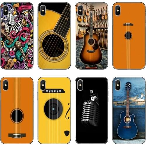 Vintage Music Guitars TPU Soft Phone Case For Xiaomi Mi 11 Note 10 10T 9 9T 8 Pro A2 Lite A3 A1 Poco F1 F2 M3 X3 NFC