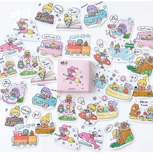 45 Pcs/pack Summer Imagining Decorative Sticker Set Diary Album Label Stickers Diy Stationery Stickers Gift Diary Deco Pack