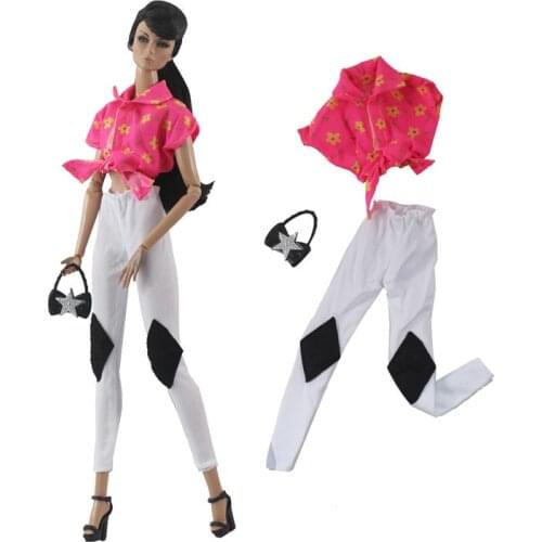 30cm for barbie Doll clothes Dress Fashion Casual doll suit for licca For Barbie Doll Accessories Baby Toys Best Girl' Gift