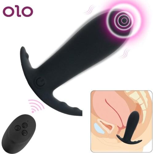 OLO Dildo Vibrator Anal Plug 10 Speed Anus Pussy Masturbator Prostate Massage Butt Plug Sex Toys for Women Man