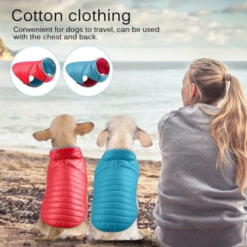 Wholesale Pet Dog Clothes Pet Jacket Lightweight Waterproof Cotton Clothes Pet Warm Jackets Winter Dog Outdoor Waroming Coat