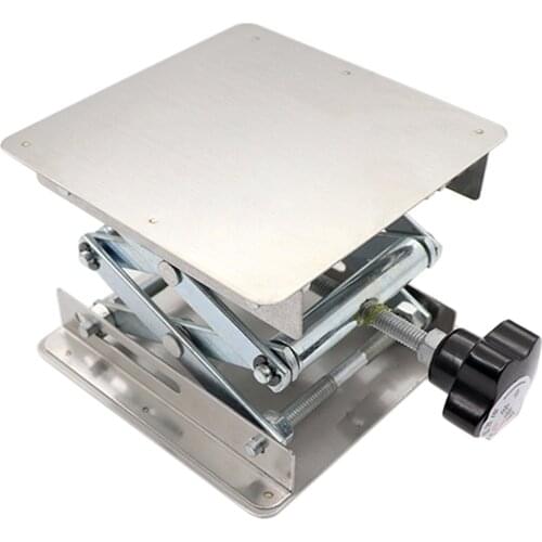 Stainless Steel Lift Tables Mini Portable Lab Lifting Platform Stand Rack for Chemistry Biology Experience/Soldering