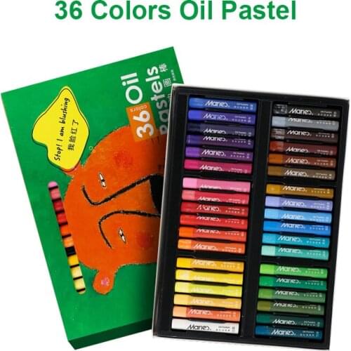Various Assorted colors oil pastel wax crayon drawing pastel
