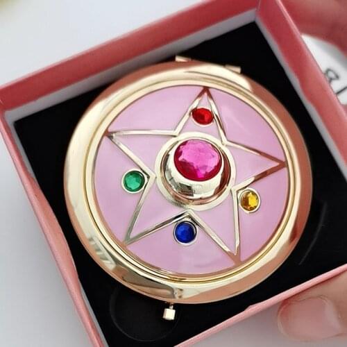 Sailor moon R Moonlight Memory Series Crystal Star Case cosmetic make up Compact Travel Folding MIRROR