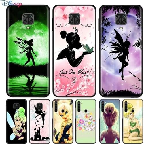 Black Silicone Cover Cute Wendy Tinkerbell For Xiaomi Redmi Note 10 10S 9 9S Pro Max 9T 8T 8 7 6 5 Pro 5A Phone Case