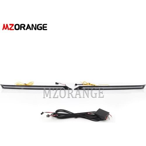 LED DRL For Toyota RAV 4 2019 2020 DYNAMIC LIGHTS Accessories Headlights Car Engine Cover Decoration Light Turn Signal Lamp