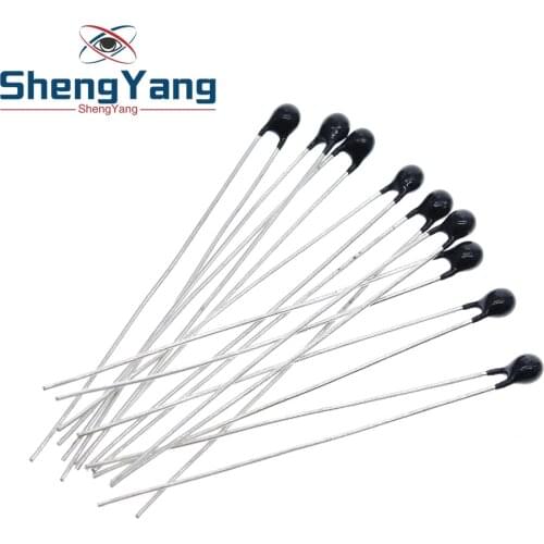 ShengYang 10PCS NTC Thermistor Thermal Resistor MF52 NTC-MF52AT 1K 2K 3K 4.7K 5K 10K 20K 47K 50K 100K 5% 3950B 1/2/3/4.7/K Ohm R
