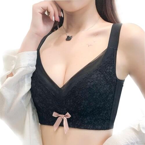 Unwired womens underwear Adjustable underwear bra thin section breastfeeding anti-sagging high side ratio Push up bras sexy