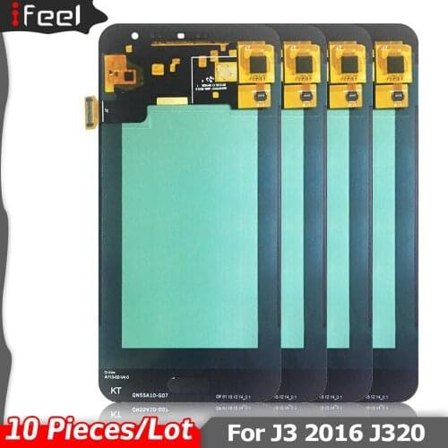 10 pieces/lot LCD Screen For Samsung Galaxy J3 2016 J320 J320F J320H J320M J320FN Display Touch Screen Super AMOLED LCD