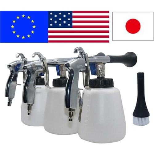 1 Pcs Car interior cleaning gun Pneumatic dust blowing Portable air blowing gun Foam cleaning gun American/European/Japanese