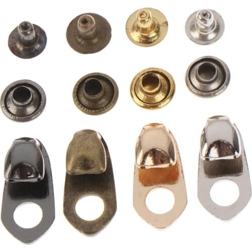 10Sets Outdoor Speed Shoe Lace Hooks Lace Fittings Buckles With Rivets For Mountaineering Boots Climb Hiking Shoes Work